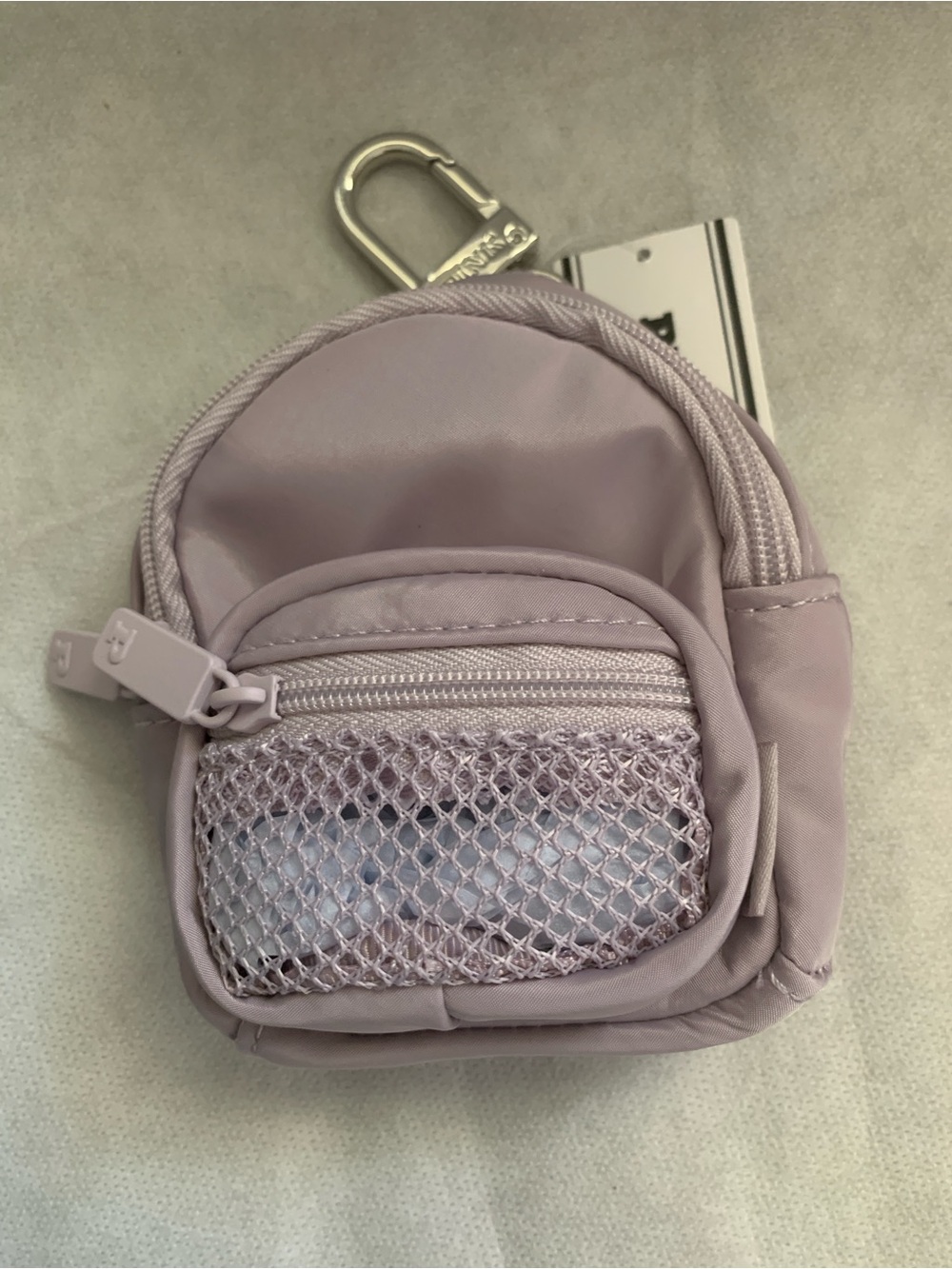 NWT PINK Mini Backpack Keychain Charm – Spring Violet (07T8)
